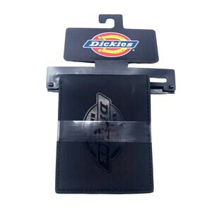 Dickies Men's Bifold Faux Leather Wallet Black 31DI130019 New with Tag